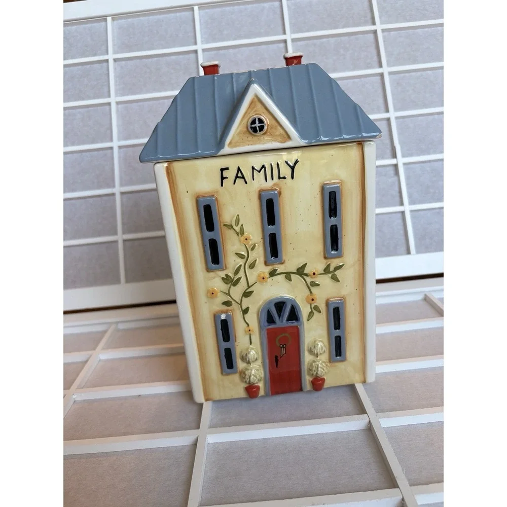 Vintage Kitchen 90s Cracker Barrel Cookie Jar/Canister Cottagecore Farmhouse